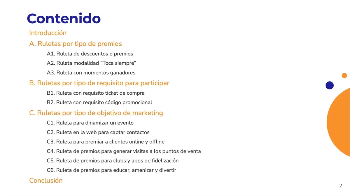 contenido ebook ruletas