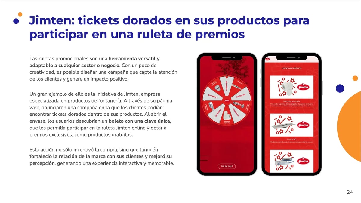 ejemplo de ruleta de premios personalizada